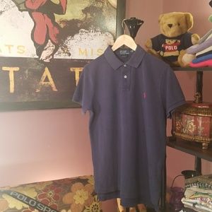 🏇🏽 POLO by RALPH LAUREN Blue Shirt M Custom Fit